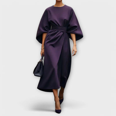 Sonia | Elegant Dress with Sleeves and  Belt