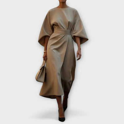 Sonia | Elegant Dress with Sleeves and  Belt